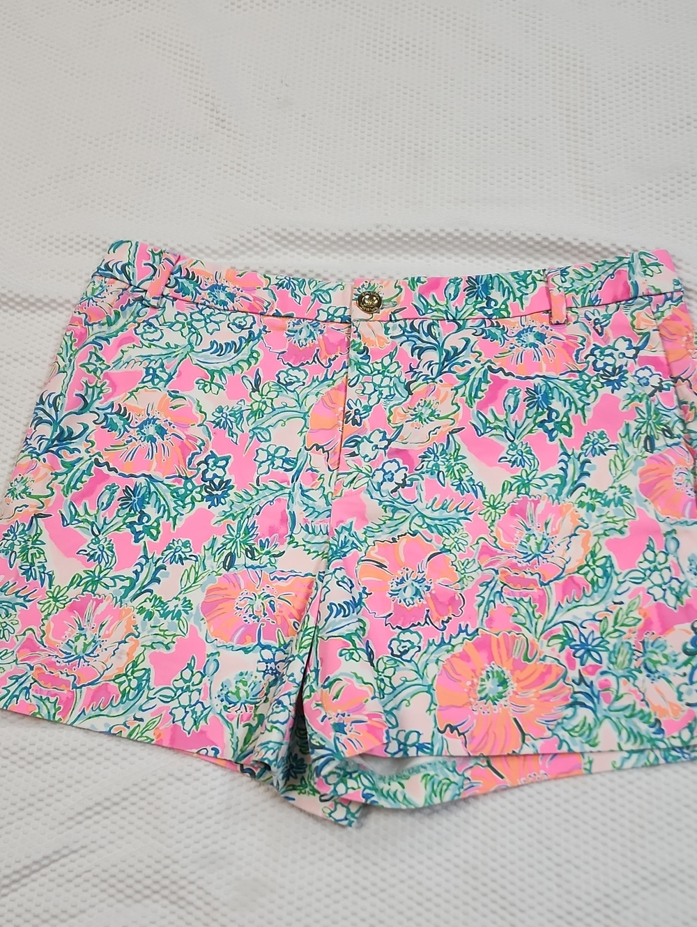 Lilly Pulitzer Pink Floral Print Bermuda Shorts